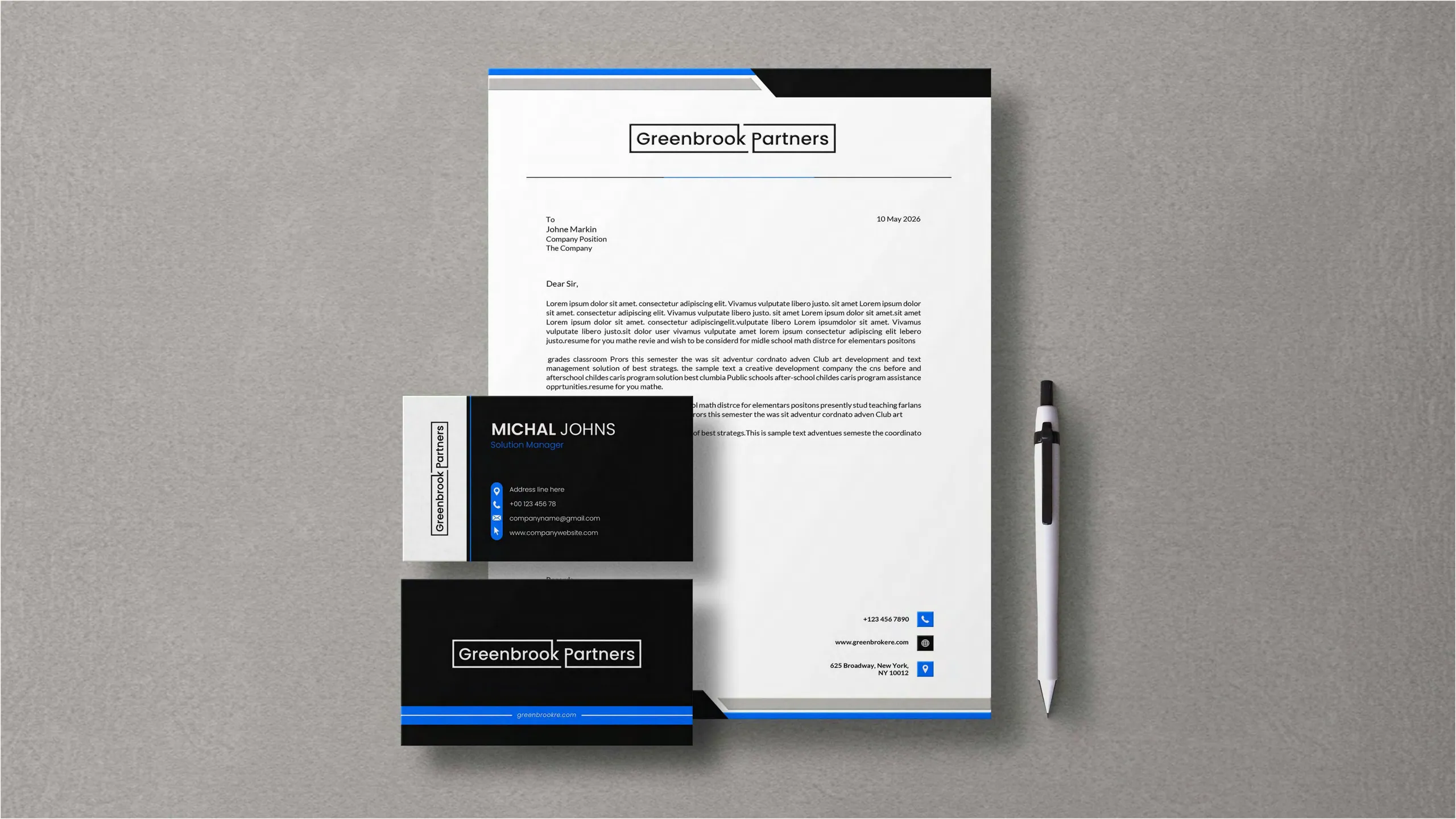 Greenbrook Partners brand identity 3